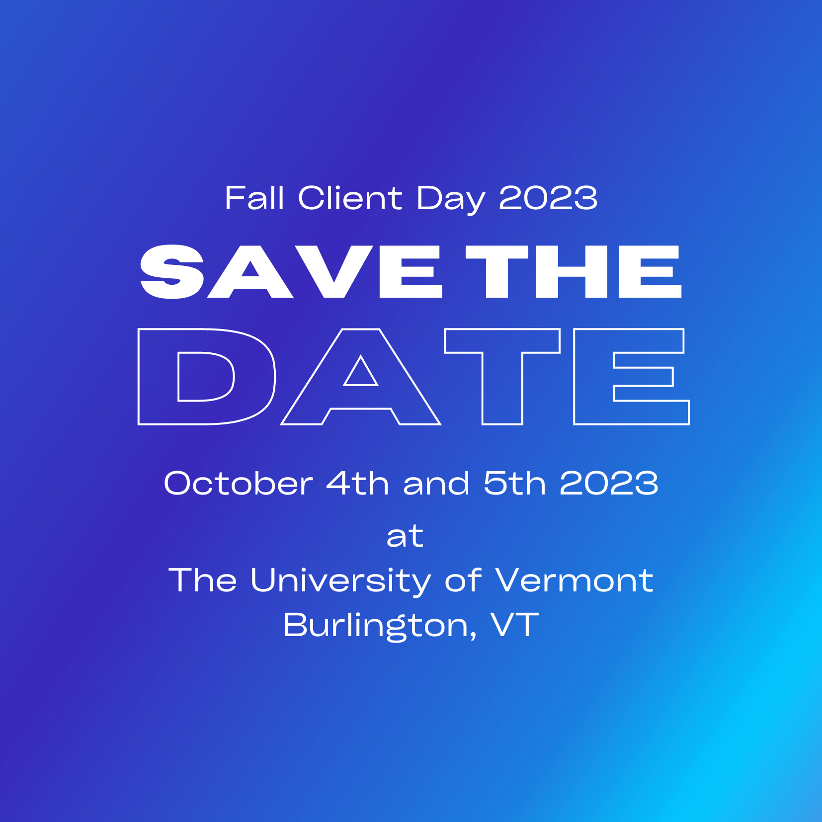 Save The Date graphic