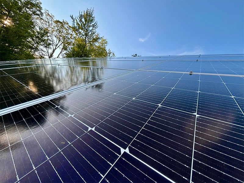 An image of solar panels
